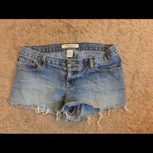 A&F cutoff jean shorts